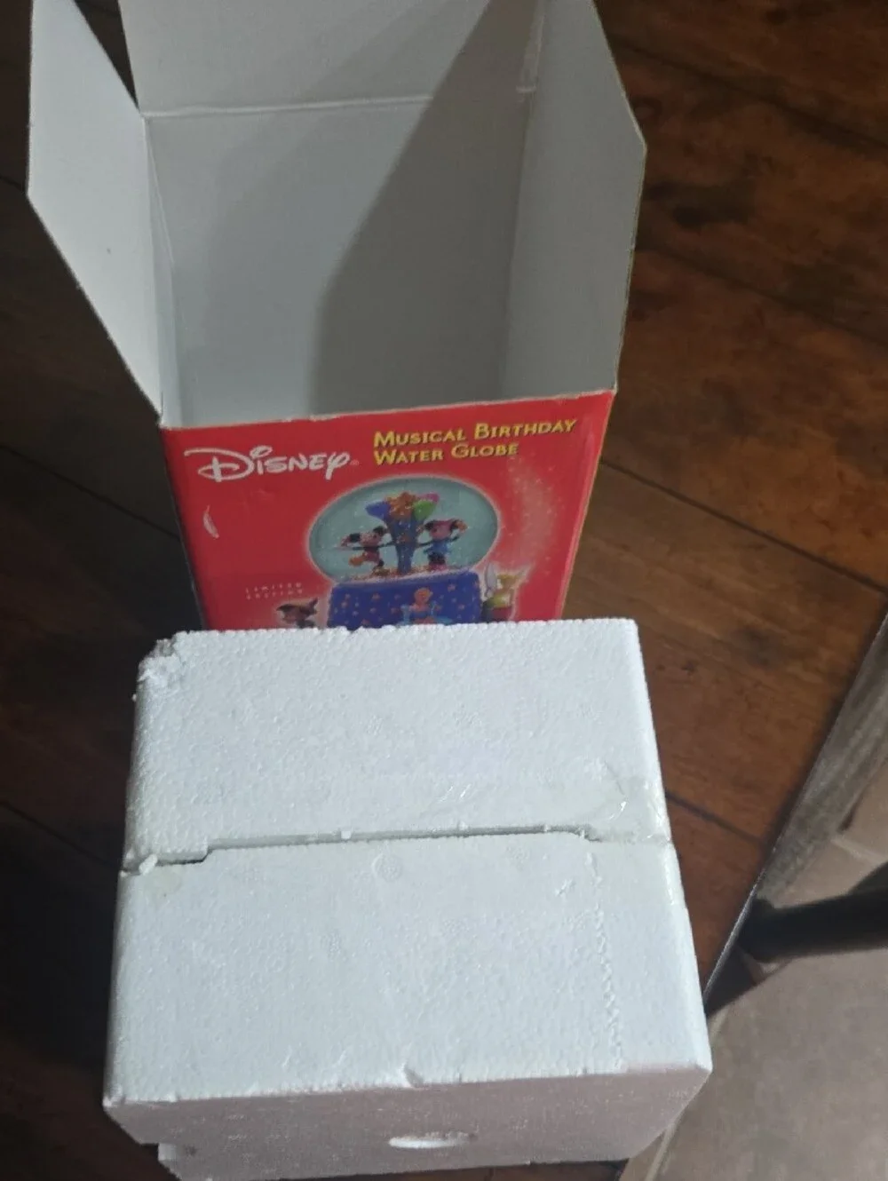 Disney Musical Birthday Water Globe – Blue Base with Multicolor Accents